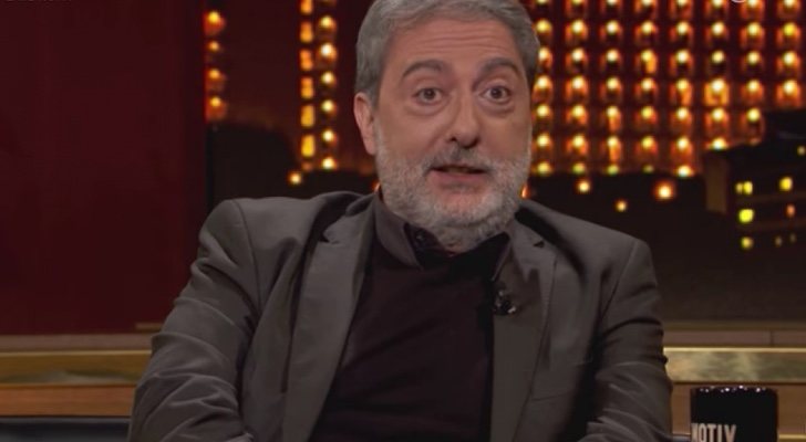 Javier Olivares durante una visita al programa 'Late motiv'