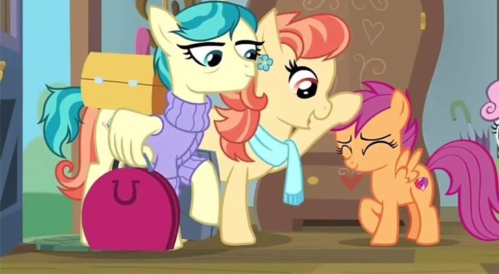Scootaloo recibe a sus tías Holiday y Lofty en 'My Little Pony'