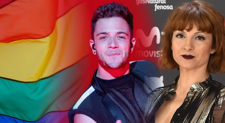 Luca Hänni y Najwa Nimri