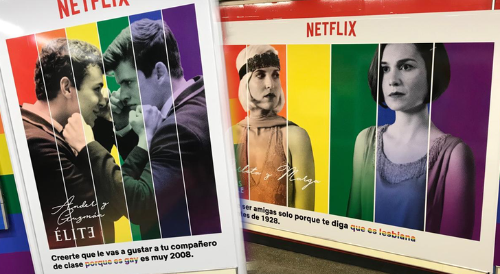 Carteles de 'Élite' y 'Las chicas del cable'
