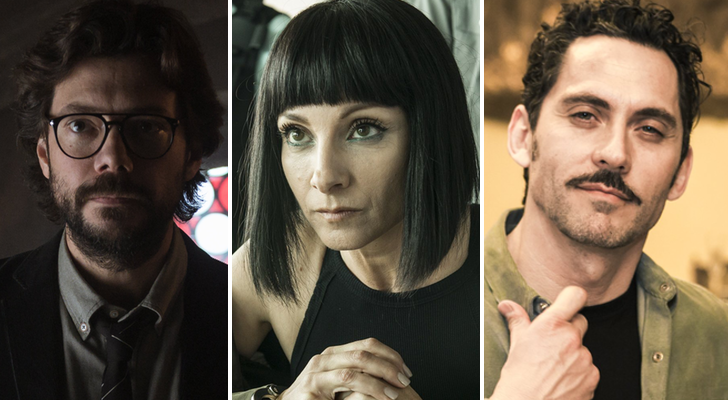 Álvaro Morte, Najwa Nimri y Paco León