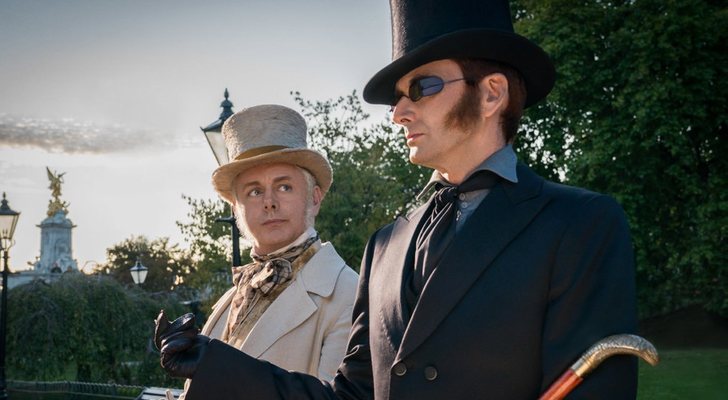 Michael Sheen y David Tennant en 'Good Omens'