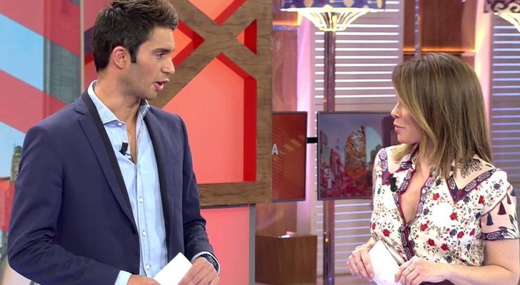 Santi Burgoa y Carme Chaparro, en 'Cuatro al día'