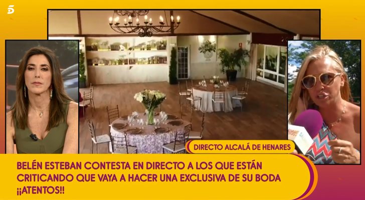 Belén Esteban en una conexión con &#39;Sálvame&#39;