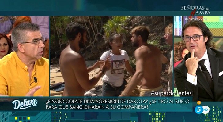 Paco, el padre de Dakota, y Poti en 'Sábado deluxe'