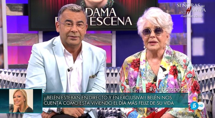 Jorge Javier y Lola Herrero hablan con Belén Esteban en 'Sábado deluxe'