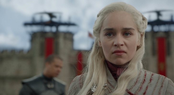 Emilia Clarke como Daenerys Targaryen en el 8x04 de 'Juego de Tronos'