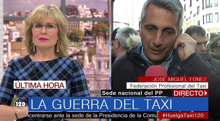 María Rey durante la emisión de '120 minutos' más vista de su primer año