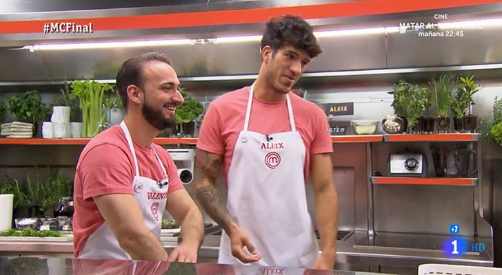 Valentín y Aleix en la final de 'MasterChef 7'