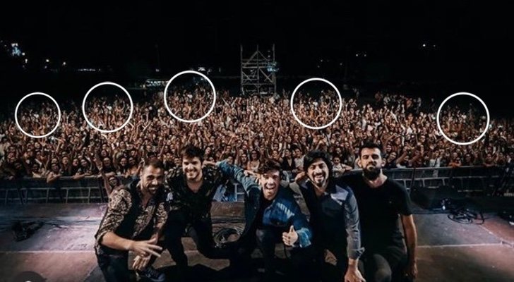 La foto manipulada subida al Instagram de Roi Méndez