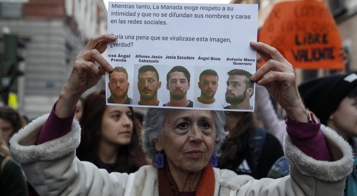 Manifestación para pedir pena por violación