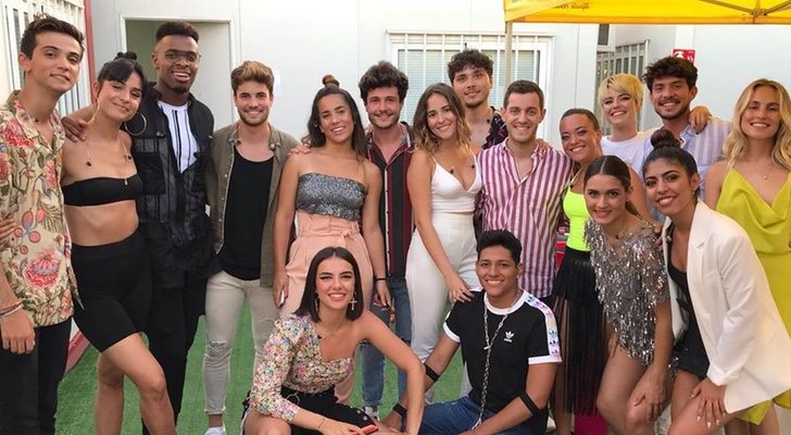 José Antonio Esteve junto a los concursantes de 'OT 2018'