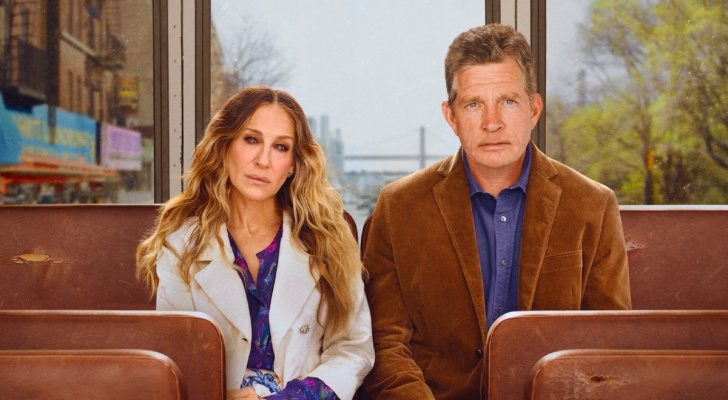 Sarah Jessica Parker y Thomas Haden Church en el póster de 'Divorce'