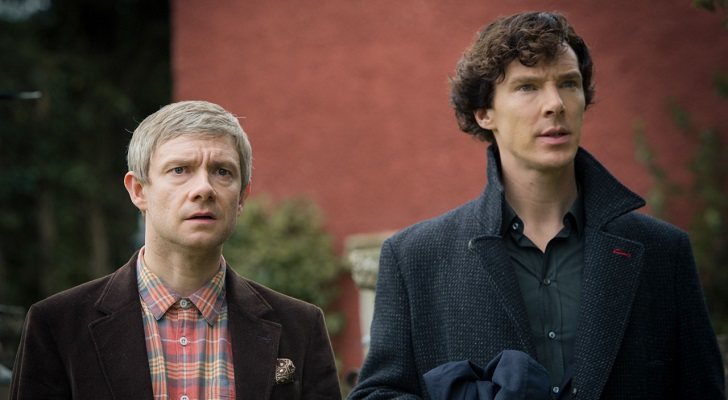 Martin Freeman y Benedict Cumberbatch como Watson y Sherlock