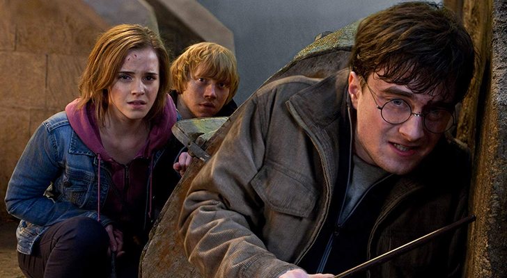 Hermione, Ron y Harry en "Harry Potter y las reliquias de la muerte: Parte 2"