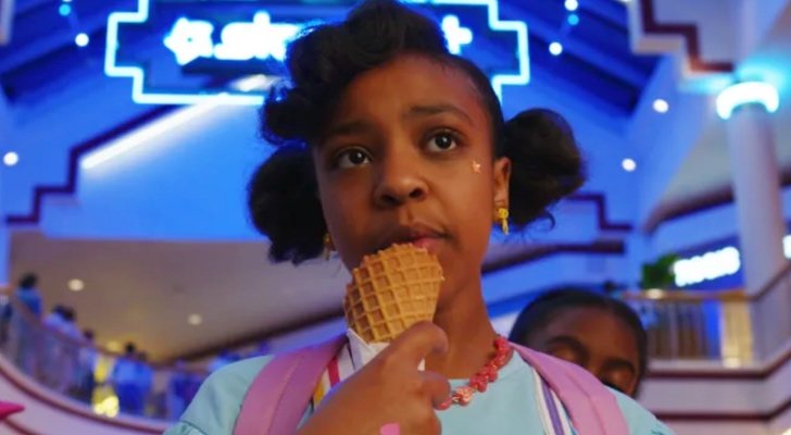 Erica (Priah Ferguson) en la tercera temporada de &#39;Stranger Things&#39;