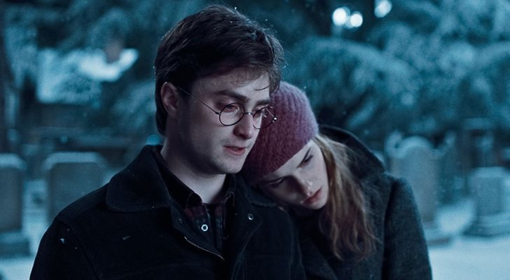 Daniel Radcliffe y Emma Watson en "Harry Potter"