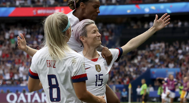 Megan Rapinoe en el Mundial de Francia 2019