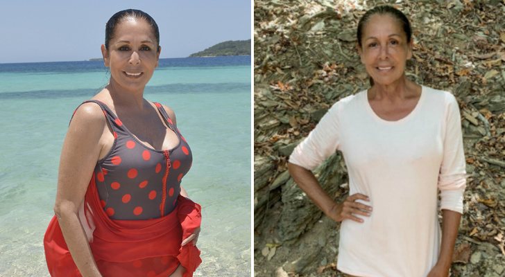 Isabel Pantoja antes y después de concluir su paso por 'Supervivientes 2019'