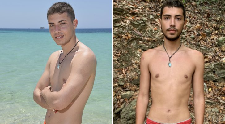 Jonathan antes y después de concluir su paso por 'Supervivientes 2019'