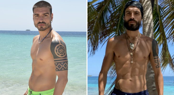 Fabio antes y después de concluir su paso por 'Supervivientes 2019'