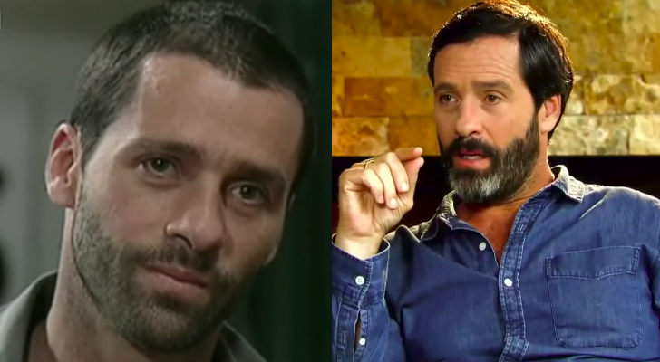 Juan Pablo Shuk en su papel de 'Te voy a enseñar a querer' y en una entrevista de Caracol TV