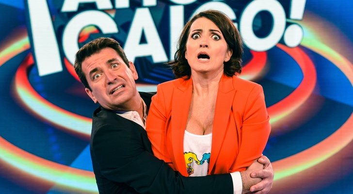 Arturo Valls con Silvia Abril en '¡Ahora caigo!'