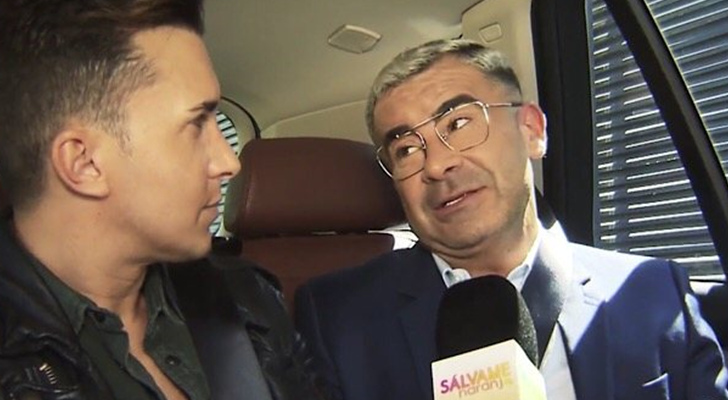 Jorge Javier Vázquez hablando con Omar Suárez para 'Sálvame'