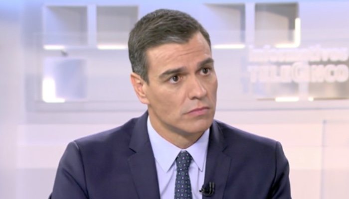 Pedro Sánchez en 'Informativos Telecinco'