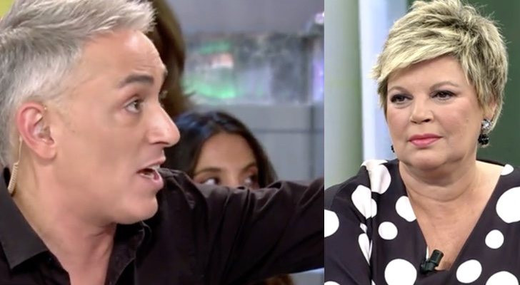 Terelu Campos escuchando los comentarios de Kiko Hernández en 'Viva la vida'