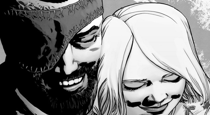 Carl y su hija en el cómic de 'The Walking Dead'