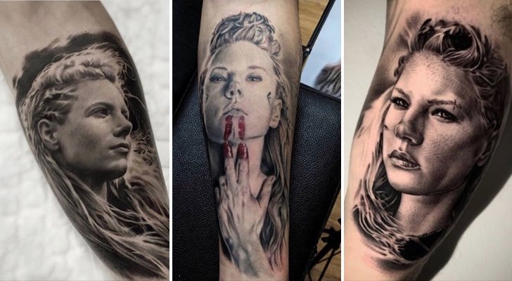 Algunos de los tatuajes de Lagertha que Katheryn Winnick ha compartido en su Instagram