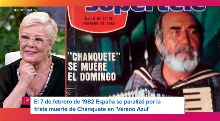 María Garralón recuerda la muerte de Chanquete en 'A partir de hoy'