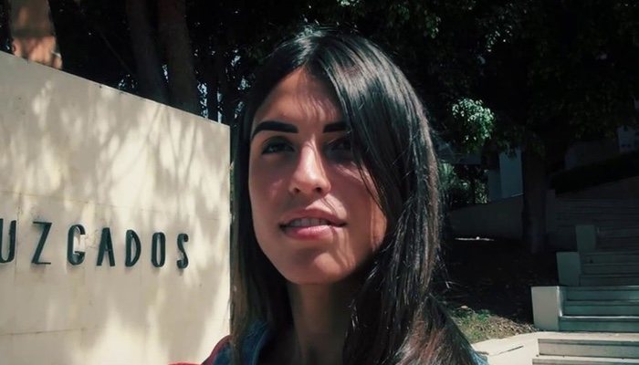 Sofía Suescun a la salida de los juzgados