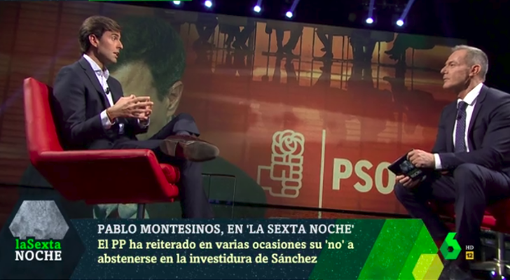Pablo Montesinos como invitado de Hilario Pino en 'laSexta Noche'