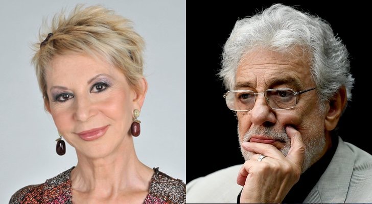 Karmele Marchante y Plácido Domingo