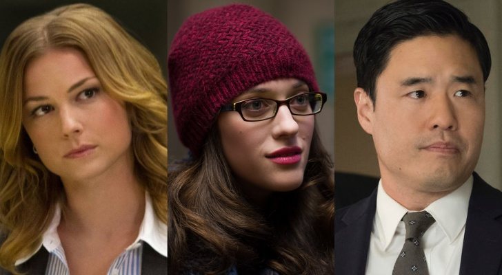 Emily VanCamp, Kat Dennings y Randall Park como Sharon Carter, Darcy Lewis y Jimmy Woo, respectivamente