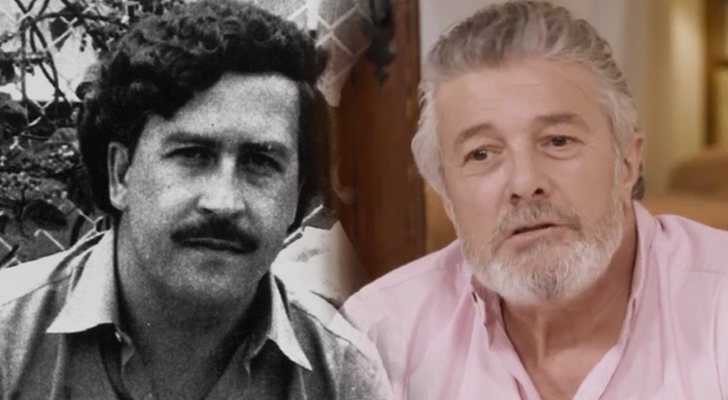 Pablo Escobar y el cantante Francisco