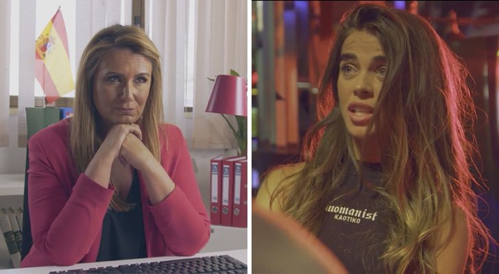 Carlota Corredera y Violeta Mangriñán en la serie 'Una vida de mierda'