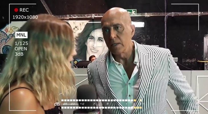 Kiko Matamoros siendo entrevistado por Miriam Muñoz