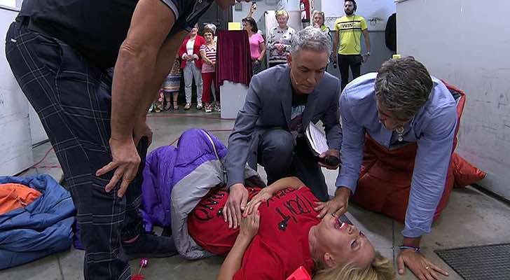 Lydia Lozano, gritando de dolor en 'Sálvame'