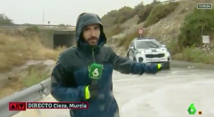 El reportero de 'Al rojo vivo' en Cieza