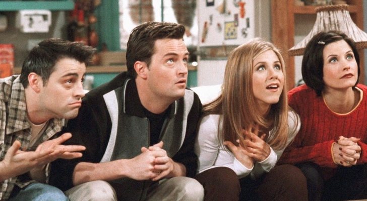 Los personajes de Joey, Chandler, Rachel y Mónica en 'Friends'