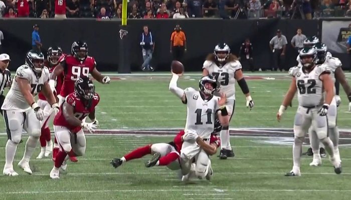 El encuentro entre Falcons y Eagles en NBC