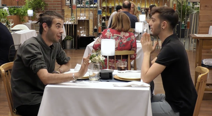 Raúl e Iván en 'First Dates'