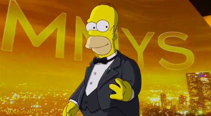 Homer Simpson en la gala de los Emmy 2019