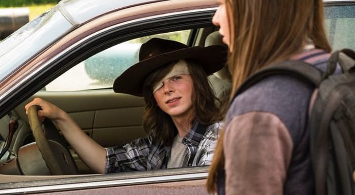 Carl Grimes en la séptima temporada de 'The Walking Dead'