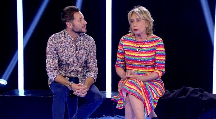 Antonio David y Mila Ximénez conversan en la Gala 5 de 'GH VIP 7'