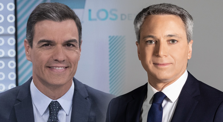 Pedro Sánchez y Vicente Vallés