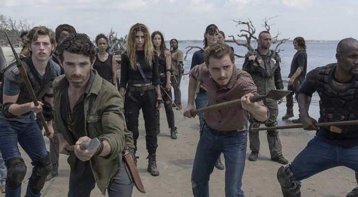 El grupo entrenando en 'The Walking Dead'